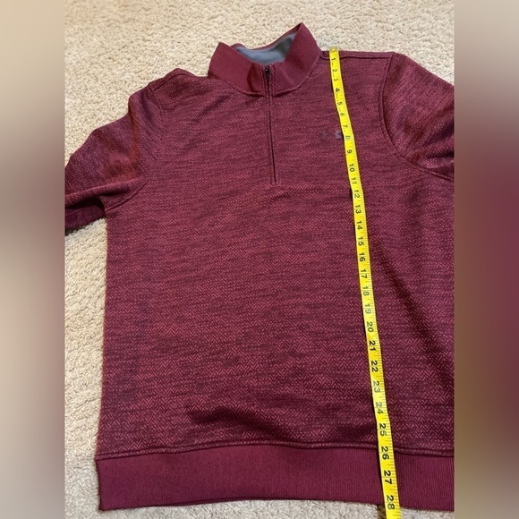 Under Armour maroon Coldgear 3/4 Zip Up - Picture 4 of 5